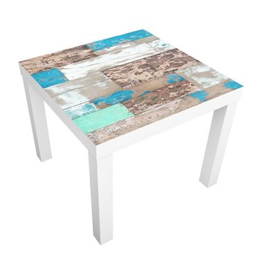 Adhesive film for furniture IKEA - Lack side table - Maritime Planks