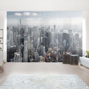 Sliding panel curtains set - Upper Manhattan New York City