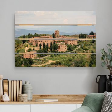 Print on wood - Charming Tuscany