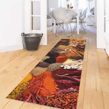 Vinyl Floor Mat - Exotic Spices - Panorama Landscape Format