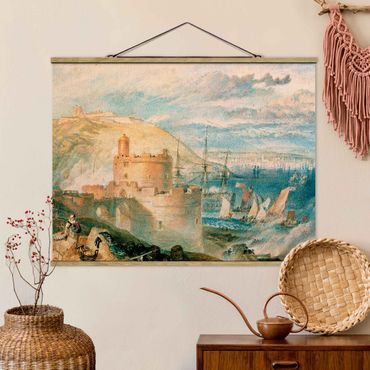 Fabric print with poster hangers - William Turner - Falmouth