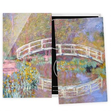 Glass stove top cover - Claude Monet - Bridge Monet's Garden