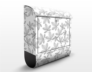 Letterbox - Chestnut Leaf Background Pattern