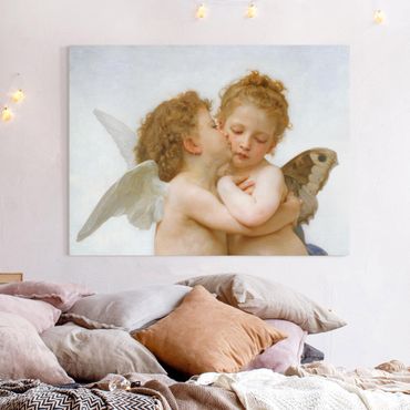 Canvas print - William Adolphe Bouguereau - The First Kiss