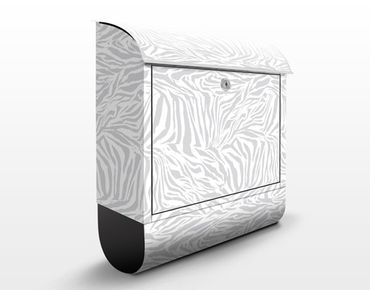 Letterbox - Zebra Design Lightgrey 39x46x13cm