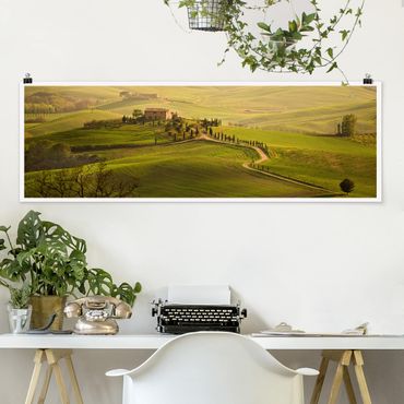 Panoramic poster nature & landscape - Chianti Tuscany