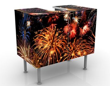 Wash basin cabinet design - Fireworks