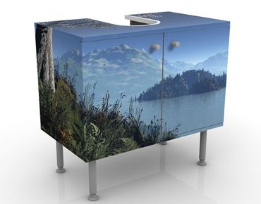 Wash basin cabinet design - Winter Fairytale
