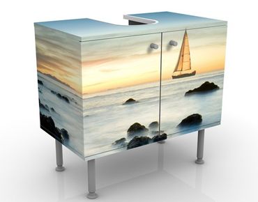 Wash basin cabinet design - Sailboats On the Ocean
