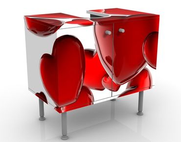 Wash basin cabinet design - Heart Balloons