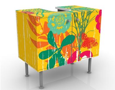 Wash basin cabinet design - Grunge Garden