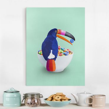 Canvas print - Breakfast With Toucan