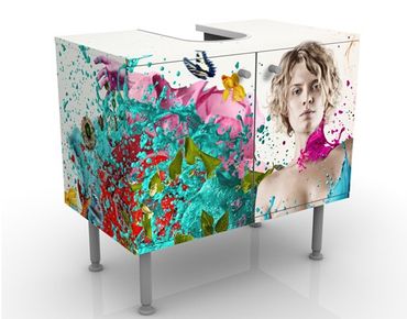 Wash basin cabinet design - Winged Thoughts
