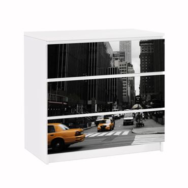 Adhesive film for furniture IKEA - Malm chest of 3x drawers - Empire State Building