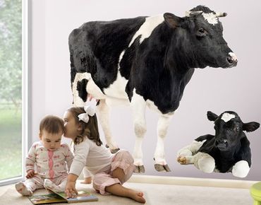 Wall sticker - No.719 The Cow Family