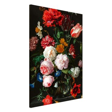 Magnetic memo board - Jan Davidsz De Heem - Still Life With Flowers In A Glass Vase