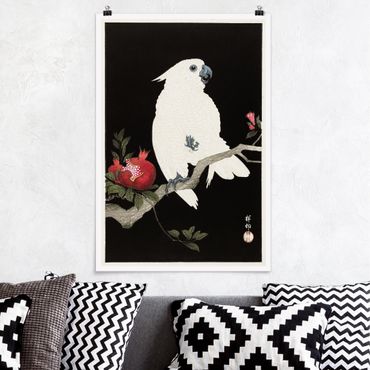 Poster - Asian Vintage Illustration White Cockatoo