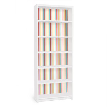 Adhesive film for furniture IKEA - Billy bookcase - No.UL750 Stripes