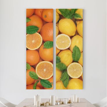 Print on canvas 2 parts - Citrus Fruit