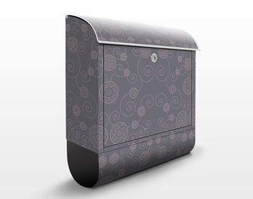 Letterbox - Romantic Floral Pattern Grey