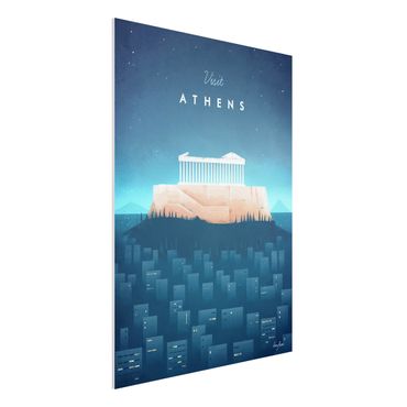Print on forex - Travel Poster - Athens