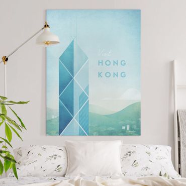 Print on canvas - Travel Poster - Hong Kong