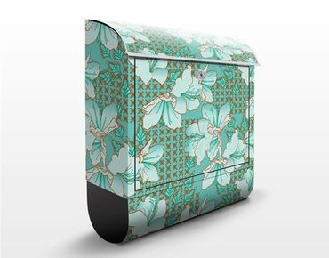 Letterbox - Oriental Flower Pattern