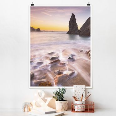 Poster beach - Spanish Beach At Sunrise