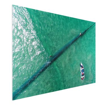 Forex print - Aerial View - Fishermen