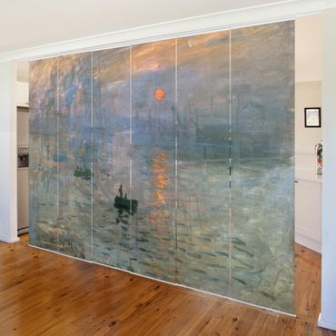 Sliding panel curtains set - Claude Monet - Impression (Sunrise)