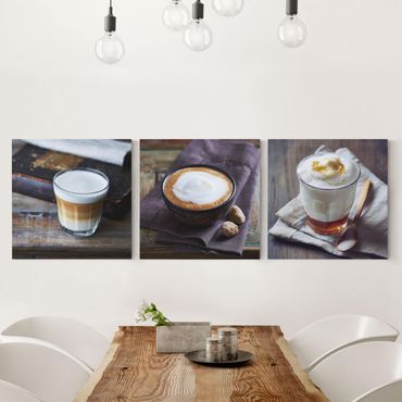 Print on canvas 3 parts - Caffè Latte