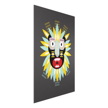 Print on forex - Collage Ethnic Mask - King Kong