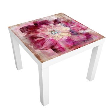 Adhesive film for furniture IKEA - Lack side table - Grunge Flower