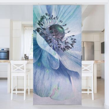 Room divider - Flower In Turquoise