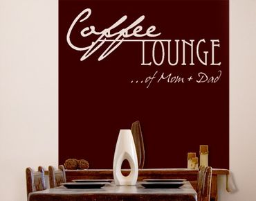 Wall sticker - No.CA27 Customised text Coffee Lounge II