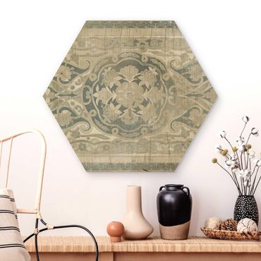 Wooden hexagon - Wood Panels Persian Vintage IV