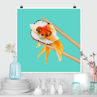 Poster - Sushi With Goldfish
