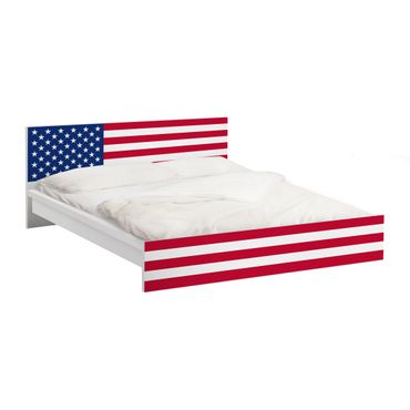 Adhesive film for furniture IKEA - Malm bed 160x200cm - Flag of America 1