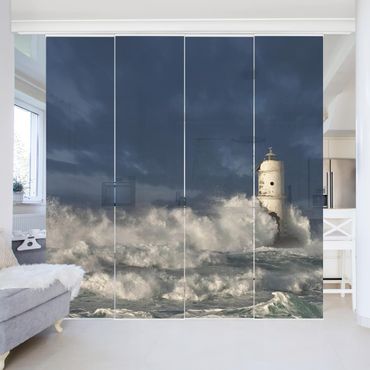 Sliding panel curtains set - Lighthouse On Sardinia