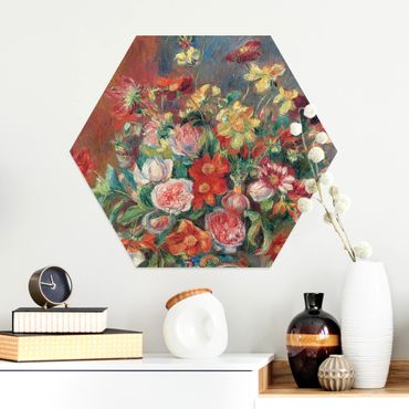 Alu-Dibond hexagon - Auguste Renoir - Flower vase