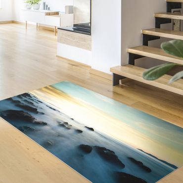 Vinyl Floor Mat - Sunset Over The Ocean - Landscape Format 2:1