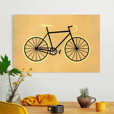 Print on canvas - Bicycle In Yellow