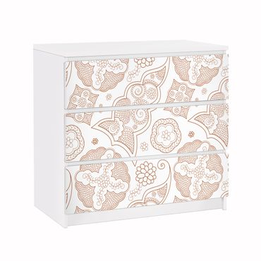Adhesive film for furniture IKEA - Malm chest of 3x drawers - Henna Graphics