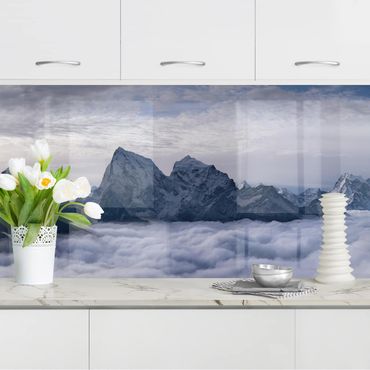 Kitchen wall cladding - Sea Of ​​Clouds In The Himalayas