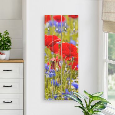 Coat rack - Summer Meadow With Poppies And Cornflowers