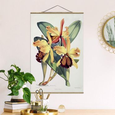 Fabric print with poster hangers - Walter Hood Fitch - Orchid