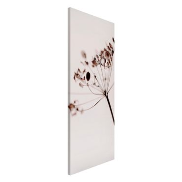 Magnetic memo board - Macro Image Dried Flowers In Shadow