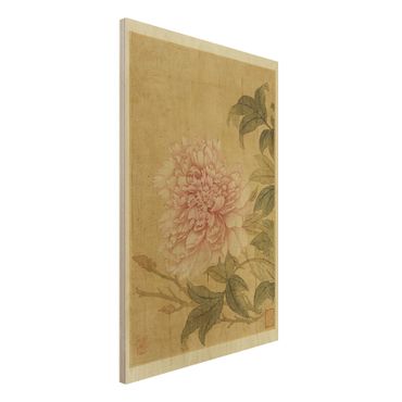 Print on wood - Yun Shouping - Chrysanthemum
