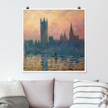 Poster - Claude Monet - London Sunset