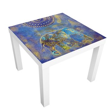 Adhesive film for furniture IKEA - Lack side table - Elephant In Marrakech